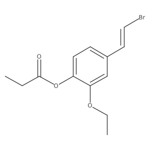 4-(2-Bromoethenyl)-2-ethoxyphenyl propanoate Structure