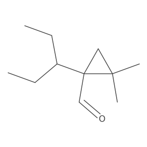 2,2-Dimethyl-1-(pentan-3-yl)cyclopropane-1-carbaldehyde Structure