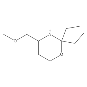 2,2-Diethyl-4-(methoxymethyl)-1,3-oxazinane结构式