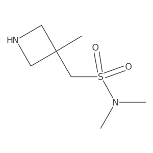 N,N-Dimethyl-1-(3-methylazetidin-3-yl)methanesulfonamide结构式