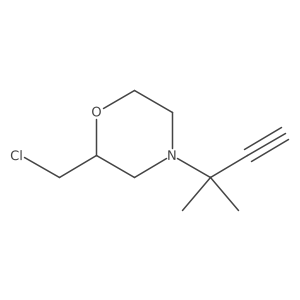 2-(Chloromethyl)-4-(2-methylbut-3-yn-2-yl)morpholine Structure
