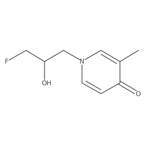 1-(3-Fluoro-2-hydroxypropyl)-3-methyl-1,4-dihydropyridin-4-one Structure