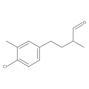4-(4-Chloro-3-methylphenyl)-2-methylbutanal Structure