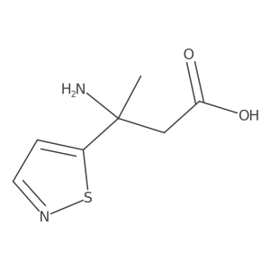 3-Amino-3-(1,2-thiazol-5-yl)butanoic acid Structure