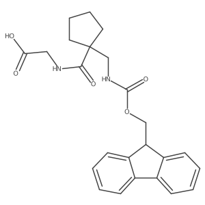 2-({1-[({[(9H-fluoren-9-yl)methoxy]carbonyl}amino)methyl]cyclopentyl}formamido)acetic acid结构式