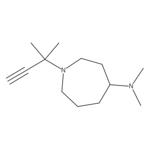 N,N-dimethyl-1-(2-methylbut-3-yn-2-yl)azepan-4-amine结构式