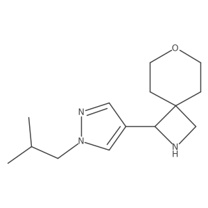 3-[1-(2-Methylpropyl)pyrazol-4-yl]-7-oxa-2-azaspiro[3.5]nonane Structure