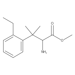 Methyl 2-amino-3-(2-ethylphenyl)-3-methylbutanoate结构式