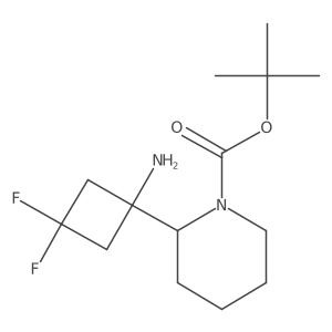 Tert-butyl 2-(1-amino-3,3-difluorocyclobutyl)piperidine-1-carboxylate Structure