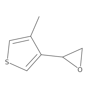 2-(4-Methylthiophen-3-yl)oxirane结构式