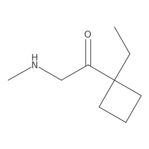 1-(1-Ethylcyclobutyl)-2-(methylamino)ethan-1-one结构式