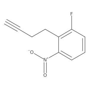 2-(But-3-yn-1-yl)-1-fluoro-3-nitrobenzene Structure
