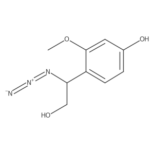 4-(1-azido-2-hydroxy-ethyl)-3-methoxy-phenol Structure
