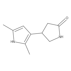 4-(2,5-dimethyl-1H-pyrrol-3-yl)pyrrolidin-2-one Structure
