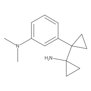 3-[1-(1-aminocyclopropyl)cyclopropyl]-N,N-dimethylaniline Structure