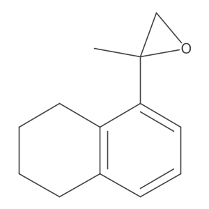 2-Methyl-2-(5,6,7,8-tetrahydronaphthalen-1-yl)oxirane结构式