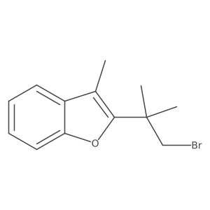 2-(1-Bromo-2-methylpropan-2-yl)-3-methyl-1-benzofuran Structure