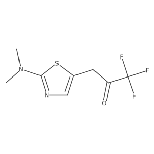 3-[2-(Dimethylamino)-1,3-thiazol-5-yl]-1,1,1-trifluoropropan-2-one Structure