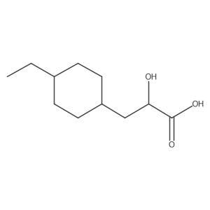 3-(4-Ethylcyclohexyl)-2-hydroxypropanoic acid Structure
