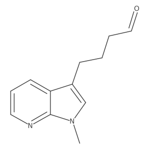 4-{1-methyl-1H-pyrrolo[2,3-b]pyridin-3-yl}butanal结构式