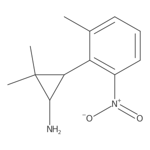 2,2-Dimethyl-3-(2-methyl-6-nitrophenyl)cyclopropan-1-amine Structure