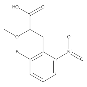3-(2-Fluoro-6-nitrophenyl)-2-methoxypropanoic acid结构式