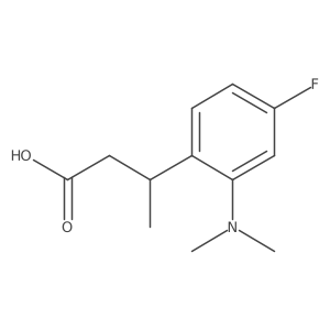 3-[2-(Dimethylamino)-4-fluorophenyl]butanoic acid Structure