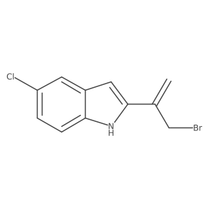 2-(3-bromoprop-1-en-2-yl)-5-chloro-1H-indole结构式