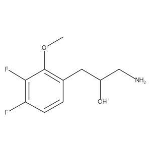 1-Amino-3-(3,4-difluoro-2-methoxyphenyl)propan-2-ol结构式