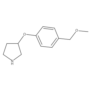 3-[4-(Methoxymethyl)phenoxy]pyrrolidine Structure