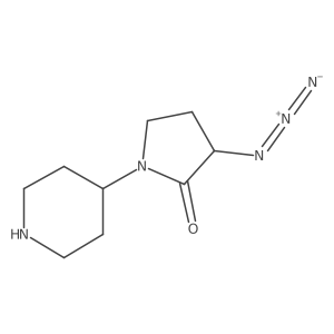 3-Azido-1-(piperidin-4-yl)pyrrolidin-2-one结构式