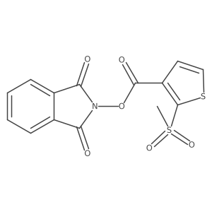 1,3-dioxo-2,3-dihydro-1H-isoindol-2-yl 2-methanesulfonylthiophene-3-carboxylate结构式