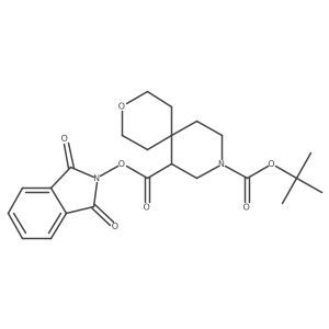 9-tert-butyl 7-(1,3-dioxo-2,3-dihydro-1H-isoindol-2-yl) 3-oxa-9-azaspiro[5.5]undecane-7,9-dicarboxylate结构式
