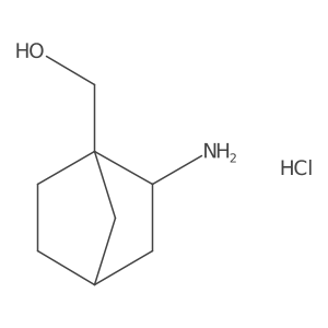 (2-Amino-1-bicyclo[2.2.1]heptanyl)methanol;hydrochloride Structure