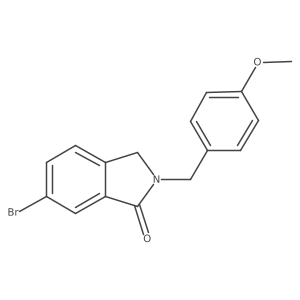 6-Bromo-2-(4-methoxybenzyl)isoindolin-1-one结构式