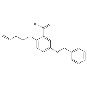 5-(Benzyloxy)-2-(but-3-en-1-yloxy)benzoic acid结构式