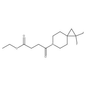 Ethyl 4-(1,1-difluoro-6-azaspiro[2.5]octan-6-yl)-4-oxobutanoate Structure