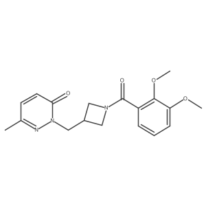 2-{[1-(2,3-Dimethoxybenzoyl)azetidin-3-yl]methyl}-6-methyl-2,3-dihydropyridazin-3-one Structure