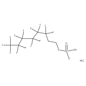 Ammonium 2-(perfluorohexyl)ethyl hydrogen phosphate Structure