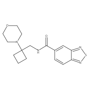 N-{[1-(morpholin-4-yl)cyclobutyl]methyl}-2,1,3-benzothiadiazole-5-carboxamide Structure