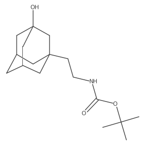 tert-butyl N-[2-(3-hydroxyadamantan-1-yl)ethyl]carbamate Structure