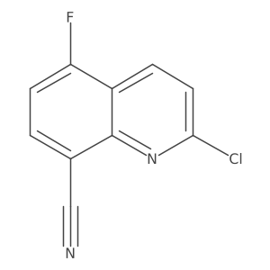 2-Chloro-5-fluoroquinoline-8-carbonitrile Structure
