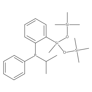 (2-(1,1,1,3,5,5,5-Heptamethyltrisiloxan-3-yl)phenyl)(isopropyl)(phenyl)phosphane结构式