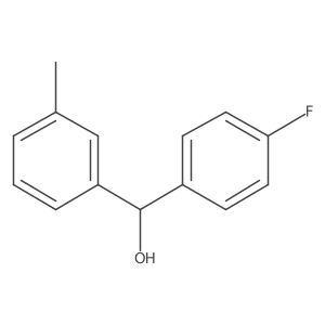 (4-Fluorophenyl)(m-tolyl)methanol结构式