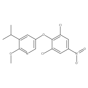5-(2,6-Dichloro-4-nitrophenoxy)-3-isopropyl-2-methoxypyridine结构式