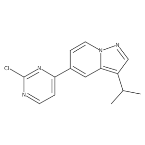 2-Chloro-4-{3-isopropylpyrazolo[1,5-a]pyridin-5-yl}pyrimidine Structure