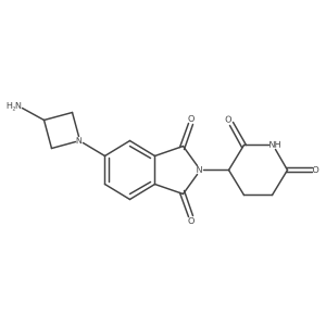 5-(3-aminoazetidin-1-yl)-2-(2,6-dioxopiperidin-3-yl)-2,3-dihydro-1H-isoindole-1,3-dione Structure