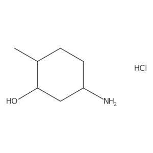 (1S,2S,5S)-5-Amino-2-methylcyclohexan-1-OL hydrochloride结构式