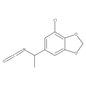 4-Chloro-6-(1-isocyanatoethyl)-1,3-dioxaindane结构式