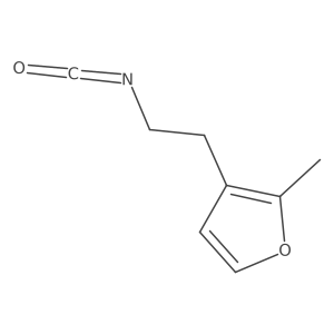 3-(2-Isocyanatoethyl)-2-methylfuran结构式